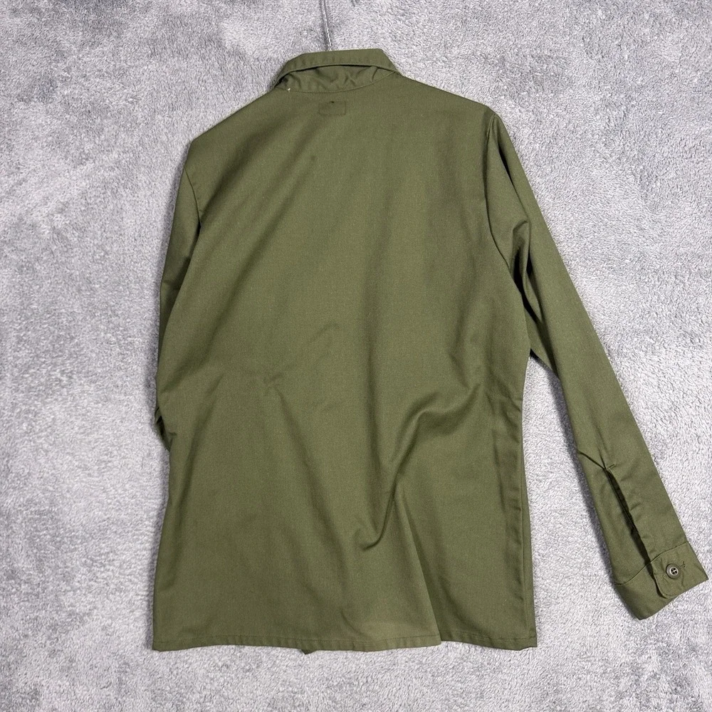 USGI Utility Military Shirt OG 507 Size 15.5 x 36 Poly Blend Dura Vintage 1982